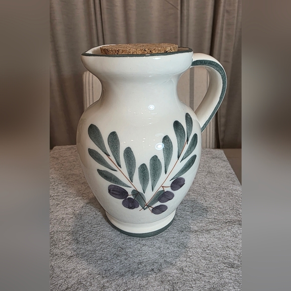 Fortebraccio Other - Handmade and Handpainted Italian ceramic pitcher by Fortebraccio.